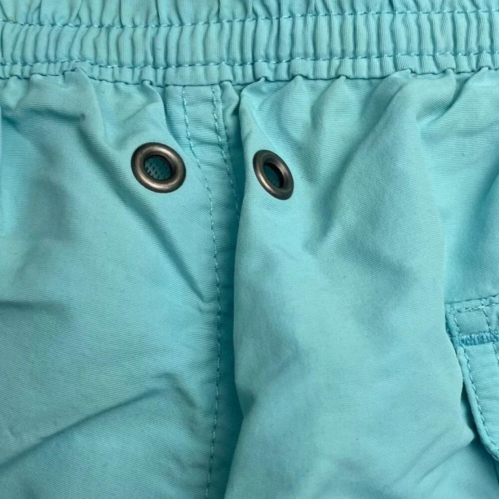 Polo Ralph Lauren Swim Trunks Aqua Yellow Pony Resort Vacation